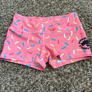 Feed Me Fight Me Pink Sprinkles Athletic Shorts